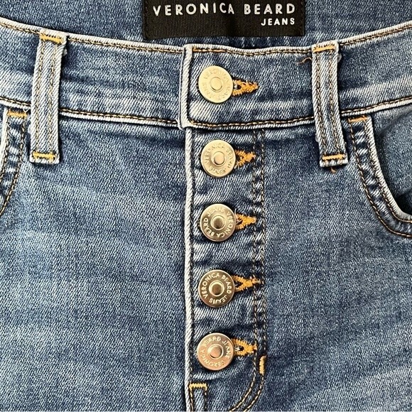 Veronica Beard Debbie Skinny Jeans Women’s 27 Blue Tuxedo Stripe High Rise - Picture 8 of 12